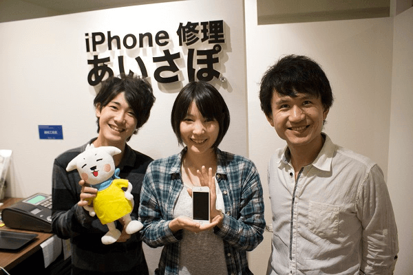 iPhone修理あいさぽ 新宿本店のスタッフさんの写真