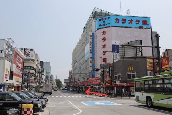 スマイルファクトリー 大宮駅前店への道順２